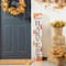 Glitzhome® 42" Fall Lighted Maple Leaves Wooden Porch Sign with Timer